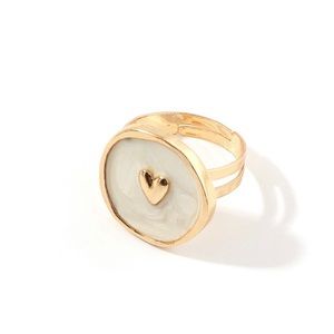 Ring - Women’s Adjustable Heart Ring Gold